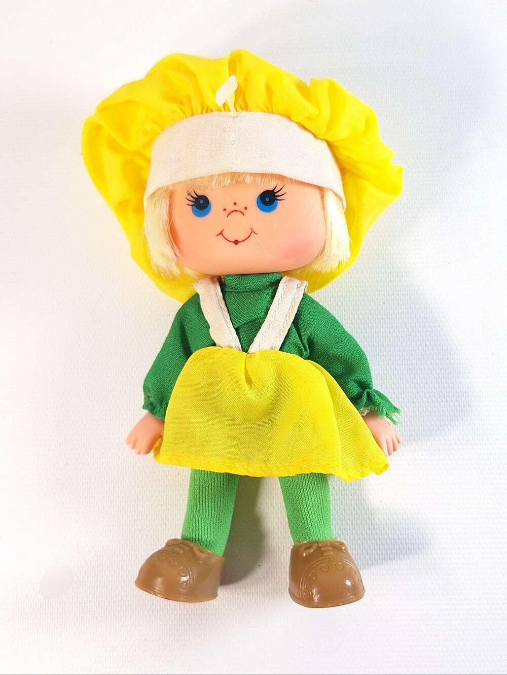 Vintage 1981 Lanard Jelly Bean Doll Lucy Lemon 5" Clothes Shoes Strawberry Short